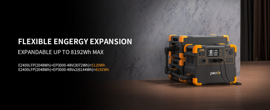 Gimago PECRON E2400LFP Portable Power Station – 2400W, 2048Wh High-Capacity - Image 6
