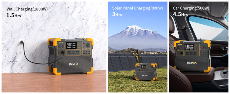 Gimago PECRON E2400LFP Portable Power Station – 2400W, 2048Wh High-Capacity - Image 7