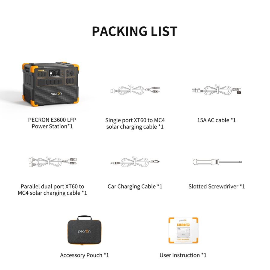 Gimago PECRON E3600LFP Portable Power Station – 3600W, 3072Wh | Preorder - Image 5