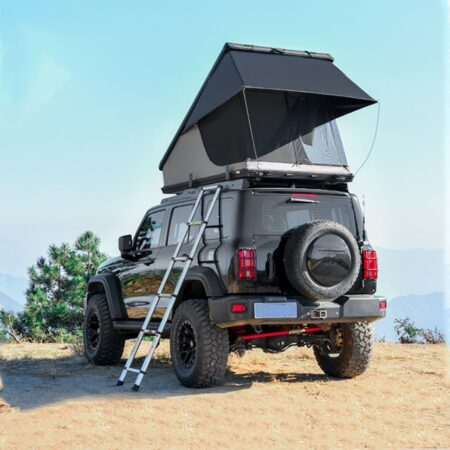 Gimago Hardshell Rooftop Tent – Durable Camping Tent for 2-3 Persons with Ladder