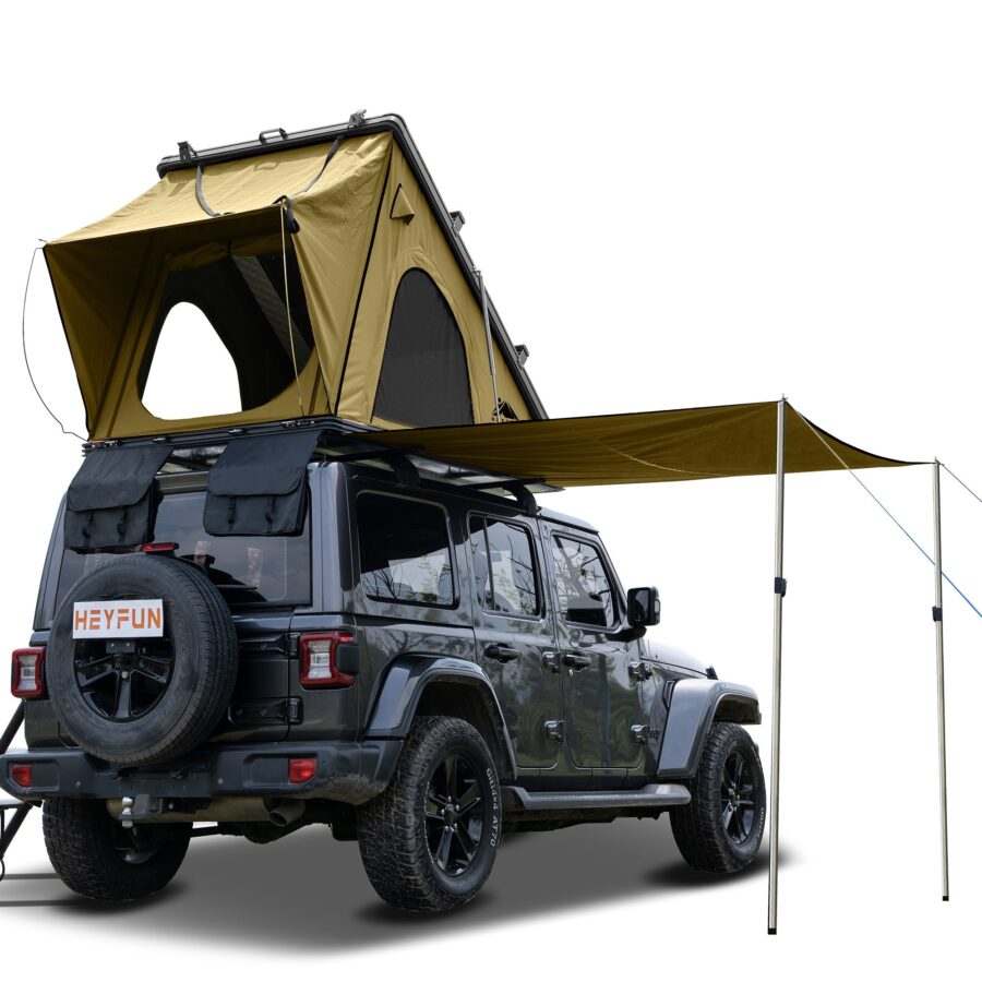 Gimago Outdoor Explorer Rooftop Tent – Hard Shell with Awning & Truck Bed Camping Setup - Image 30