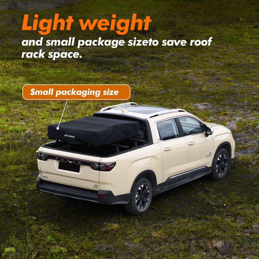 Gimago Lite Cruiser 140cm Roof Top Tent – Lightweight Aluminium Fold-Out for 2-3 Persons - Image 3