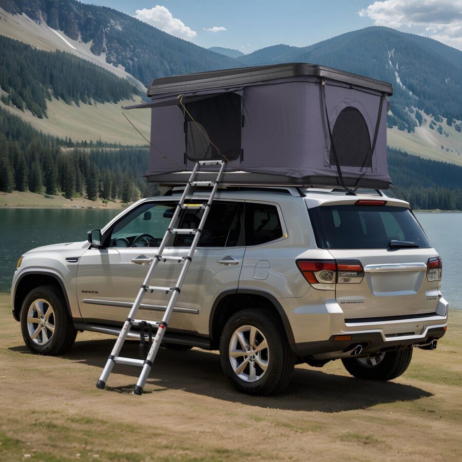 Gimago Hard Shell Rooftop Tent – Waterproof 2-3 Person SUV & Truck Camping - Image 8