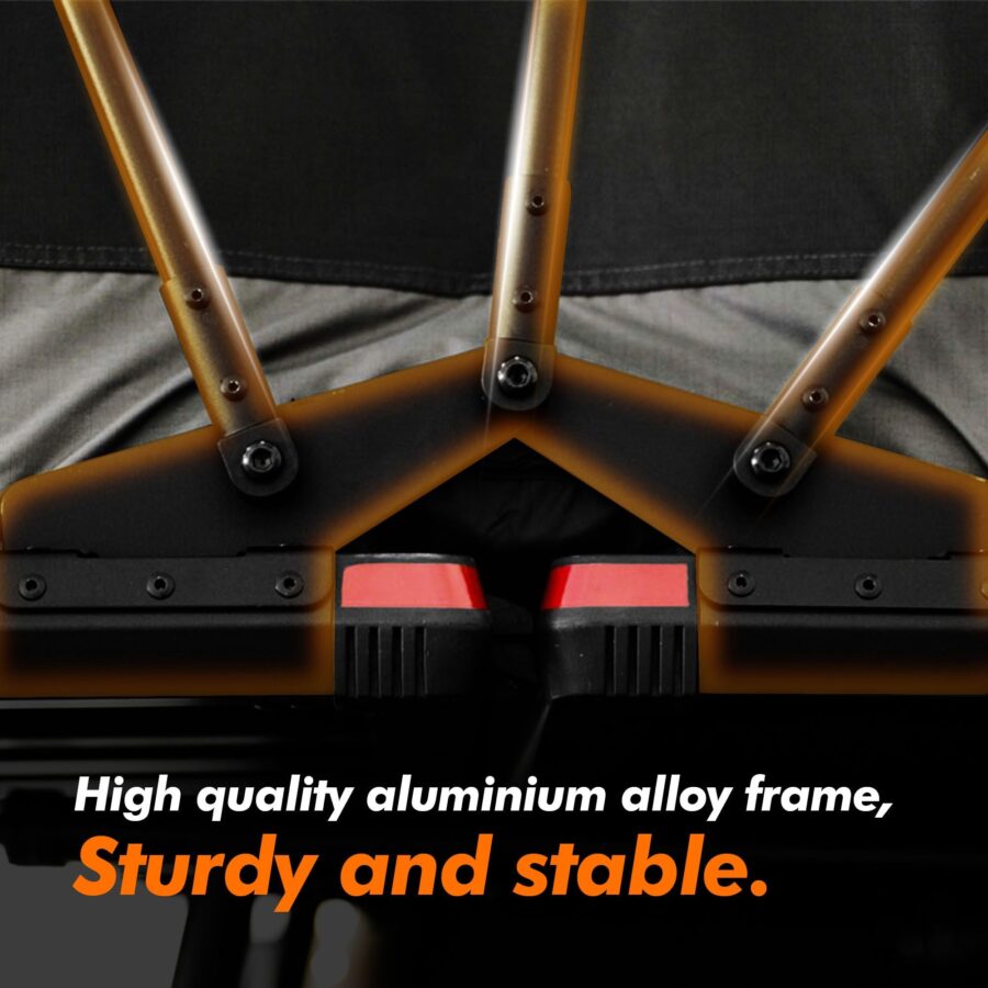 Gimago Lite Cruiser 140cm Roof Top Tent – Lightweight Aluminium Fold-Out for 2-3 Persons - Image 2