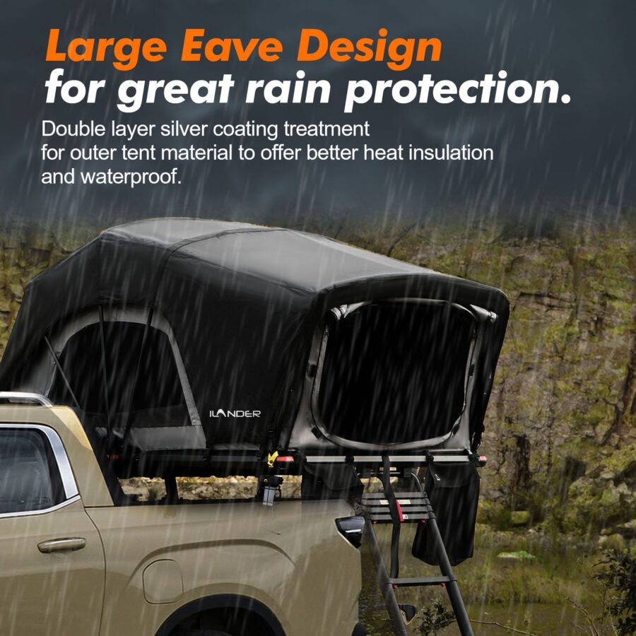 Gimago Lite Cruiser 140cm Roof Top Tent – Lightweight Aluminium Fold-Out for 2-3 Persons - Image 7