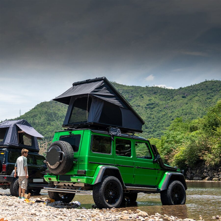 Gimago Hardshell Rooftop Tent – Durable Camping Tent for 2-3 Persons with Ladder - Image 2